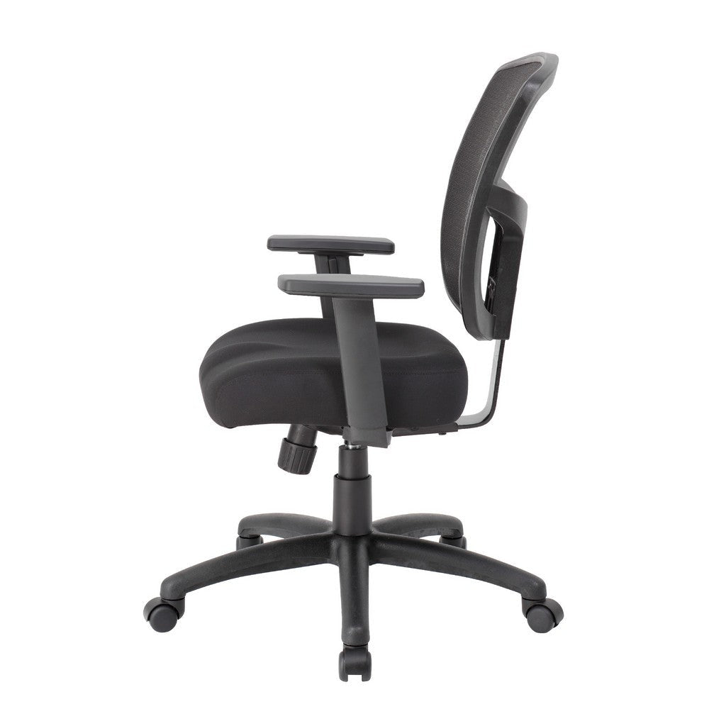 Oyo Swivel Task Chair | Black Mesh | Synchro-Tilt | 5 Caster Wheels BM344579