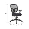 Oyo Swivel Task Chair | Black Mesh | Synchro-Tilt | 5 Caster Wheels BM344579