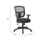 Oyo Swivel Task Chair | Black Mesh | Synchro-Tilt | 5 Caster Wheels BM344579