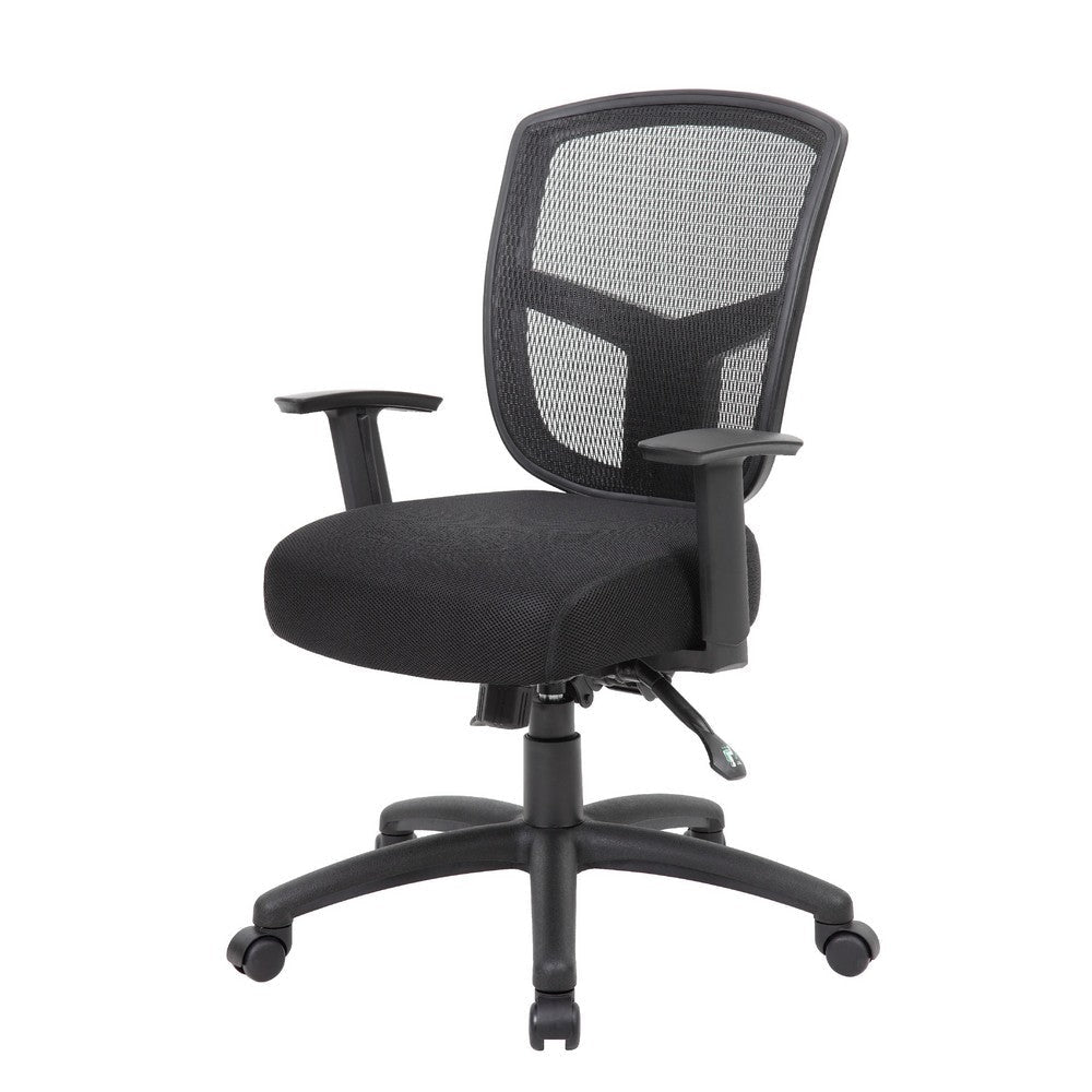 Oyo Swivel Task Chair | Black Mesh | Commercial Multi-Tilt | Caster Wheels BM344580