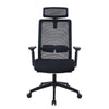 Rolling Office Chair w Headrest | Black Mesh | Foam | Swivel Seat BM344581