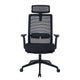 Rolling Office Chair w Headrest | Black Mesh | Foam | Swivel Seat BM344581
