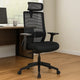 Rolling Office Chair w Headrest | Black Mesh | Foam | Swivel Seat BM344581