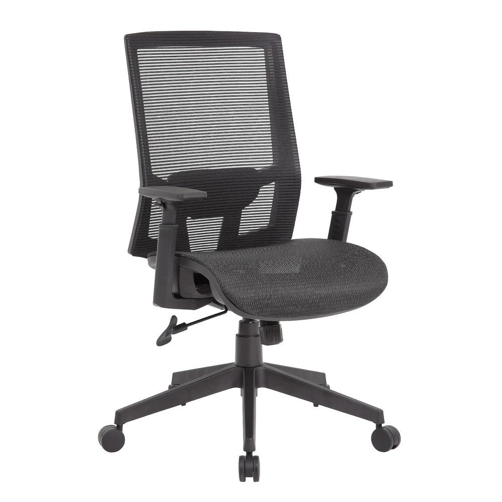 Swivel Task Chair | Black Mesh | Foam | Commercial Rated Synchro-Tilt BM344582
