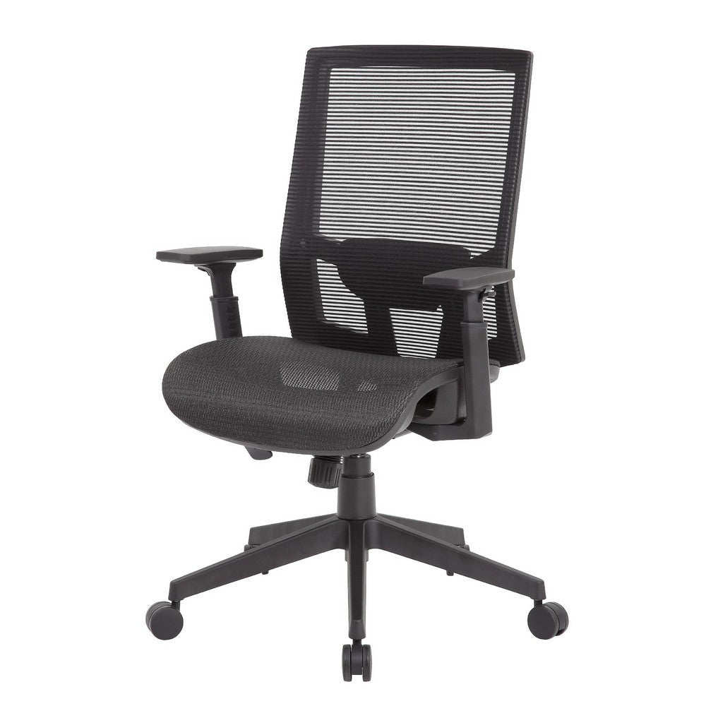Swivel Task Chair | Black Mesh | Foam | Commercial Rated Synchro-Tilt BM344582