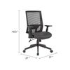 Swivel Task Chair | Black Mesh | Foam | Commercial Rated Synchro-Tilt BM344582