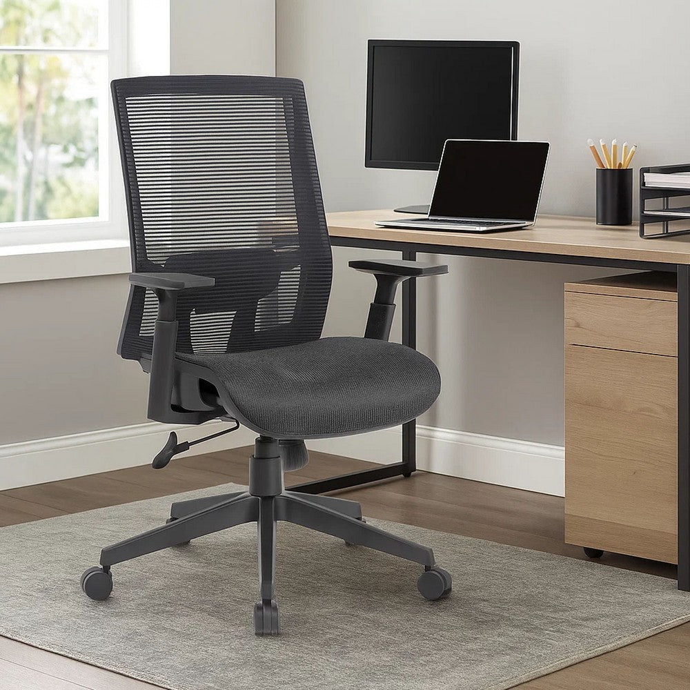 Swivel Task Chair | Black Mesh | Foam | Commercial Rated Synchro-Tilt BM344582