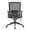 Swivel Task Chair | Black Mesh | Gray Antimicrobial Vinyl | Foam BM344583