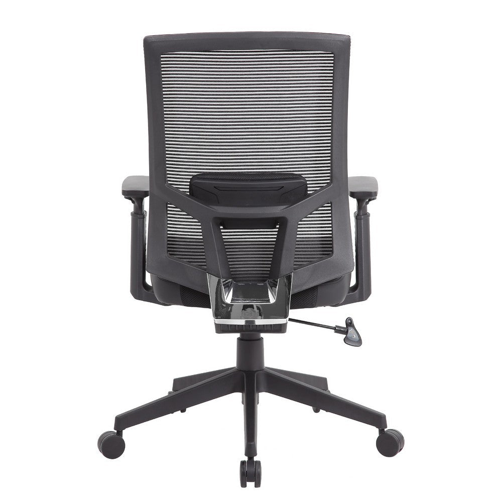 Swivel Task Chair | Black Mesh | Gray Antimicrobial Vinyl | Foam BM344583