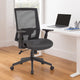 Swivel Task Chair | Black Mesh | Gray Antimicrobial Vinyl | Foam BM344583