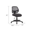 Maya Rolling Office Chair | Black Mesh | Foam Padding & Lumbar Support BM344584