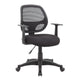 Maya Rolling Office Chair w T-Arms | Black Mesh | Foam Padding BM344585