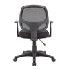 Maya Rolling Office Chair w T-Arms | Black Mesh | Foam Padding BM344585