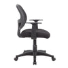 Maya Rolling Office Chair w T-Arms | Black Mesh | Foam Padding BM344585