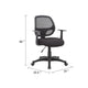 Maya Rolling Office Chair w T-Arms | Black Mesh | Foam Padding BM344585