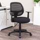 Maya Rolling Office Chair w T-Arms | Black Mesh | Foam Padding BM344585