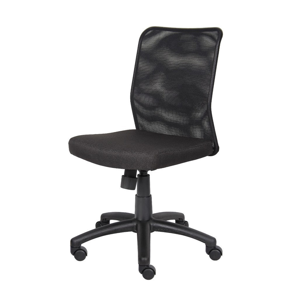 Lene Black Rolling Task Chair | Adjustable Tilt Tension Mechanism & Lock BM344586