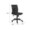 Lene Black Rolling Task Chair | Adjustable Tilt Tension Mechanism & Lock BM344586