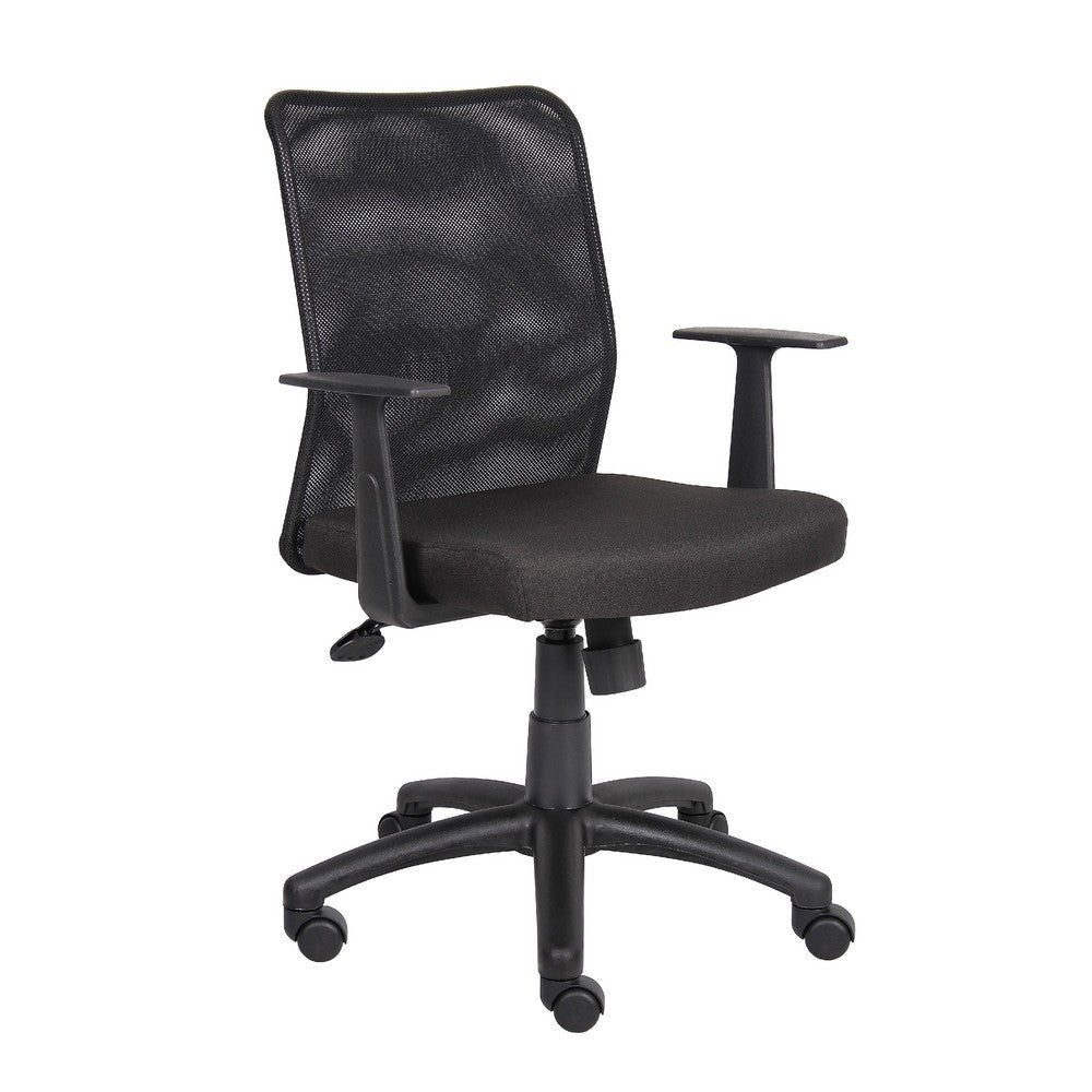 Lene Black Task Armchair | Mesh | Adjustable Tilt Tension Mechanism BM344587