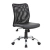 Lene Task Chair | Black Mesh & Caressoft Vinyl | Chrome | Tilt Tension BM344588