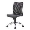 Lene Task Chair | Black Mesh & Caressoft Vinyl | Chrome | Tilt Tension BM344588
