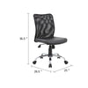 Lene Task Chair | Black Mesh & Caressoft Vinyl | Chrome | Tilt Tension BM344588