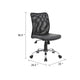 Lene Task Chair | Black Mesh & Caressoft Vinyl | Chrome | Tilt Tension BM344588