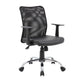Lene Task Chair | T-Arms | Black Mesh & Caressoft Vinyl | Spring Tilt BM344589