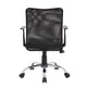 Lene Task Chair | T-Arms | Black Mesh & Caressoft Vinyl | Spring Tilt BM344589