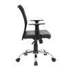 Lene Task Chair | T-Arms | Black Mesh & Caressoft Vinyl | Spring Tilt BM344589