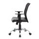 Lene Task Chair | T-Arms | Black Mesh & Caressoft Vinyl | Spring Tilt BM344589
