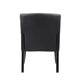Nick Reception Guest Armchair | Black Vinyl | Ergonomic Lumbar Support BM344592