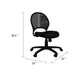 Lene Armless Office Chair | Breathable Black Mesh | Adjustable Seat BM344593