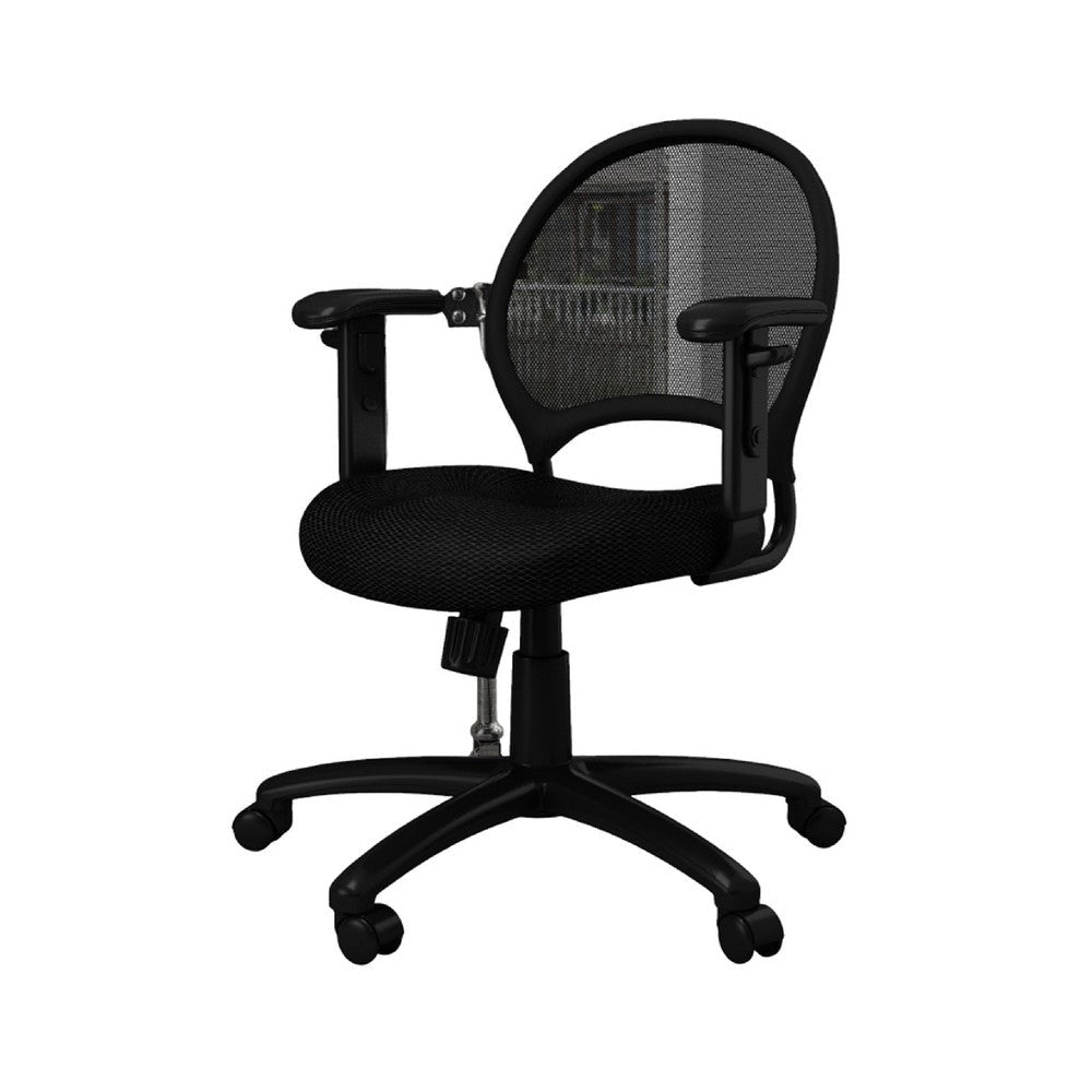 Lene Office Chair | Adjustable Arms & Seat | Breathable Black Mesh BM344594