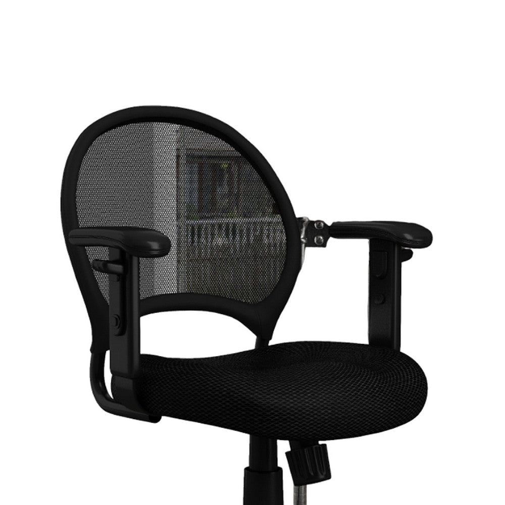 Lene Office Chair | Adjustable Arms & Seat | Breathable Black Mesh BM344594
