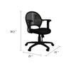 Lene Office Chair | Adjustable Arms & Seat | Breathable Black Mesh BM344594