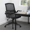 Rolling Task Chair w Flip Arms | Black Mesh & Vinyl | Adjustable BM344596