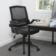 Rolling Task Chair w Flip Arms | Black Mesh & Vinyl | Adjustable BM344596