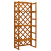 Tall Outdoor Trellis Planter | Orange Solid Wood | 55"