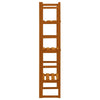 Tall Outdoor Trellis Planter | Orange Solid Wood | 55"