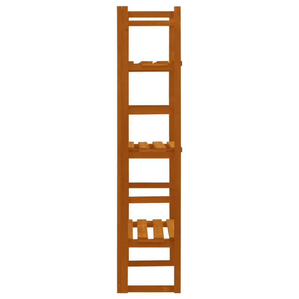 Tall Outdoor Trellis Planter | Orange Solid Wood | 55"