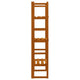 Tall Outdoor Trellis Planter | Orange Solid Wood | 55"