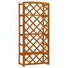 Tall Outdoor Trellis Planter | Orange Solid Wood | 55"