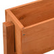 Outdoor 3 Tier Planter | Orange Solid Wood | Foldable Design | 30"