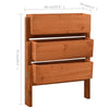 Outdoor 3 Tier Planter | Orange Solid Wood | Foldable Design | 30"