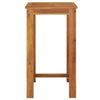 41" Garden Bar Height Table | Natural Brown Solid Acacia Wood | Square