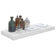 Floating Wall Shelf | High Gloss White Finish | Wall Mountable 24"