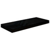Maeve Floating Wall Shelf Set of 2 | High Gloss Black | 24"