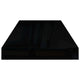 Maeve Floating Wall Shelf Set of 2 | High Gloss Black | 24"
