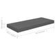 Maeve Floating Wall Shelf Set of 2 | High Gloss Gray | 24"